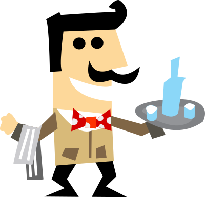 Waiter clipart
