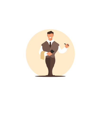 Waiter vector clipart