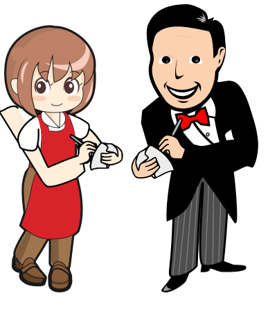 Waitstaff clipart