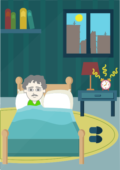 Wake Up Time Guy clipart