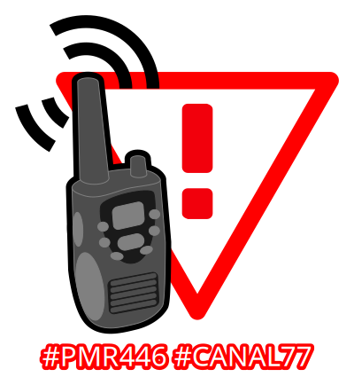 Walkie Talkie #PMR446 #canal77 clipart