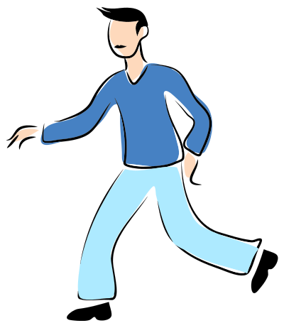Walking Man clipart