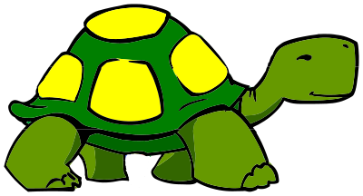 Walking turtle or tortoise clipart