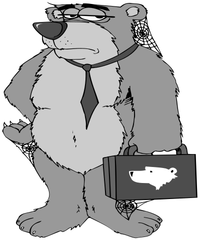 Wallstreet bears clipart