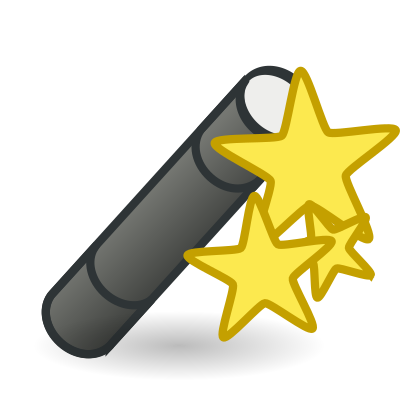 Wand with Stars clipart