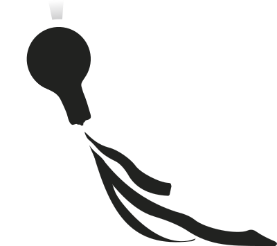 Wandering lightbulb clipart