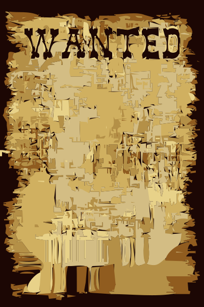 WANTED POSTER 2 clipart
