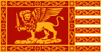 War Flag of Venice clipart