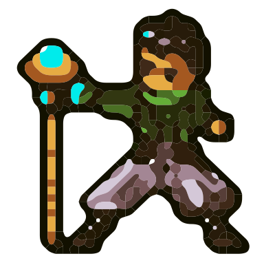 Warlock Pixel Art clipart