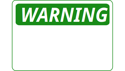 Warning - Blank (Green) clipart