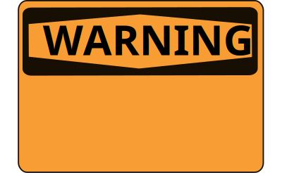 Warning - Blank (orange) clipart