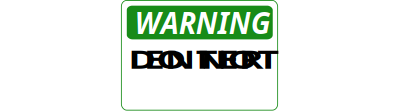 Warning - Do Not Enter (Green) clipart