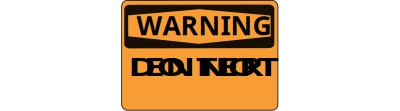 Warning - Do Not Enter (Orange) clipart