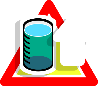 Warning high level icon clipart