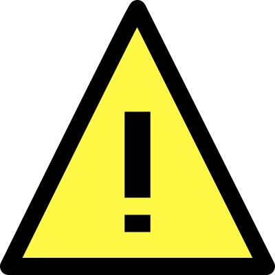 Warning icon clipart