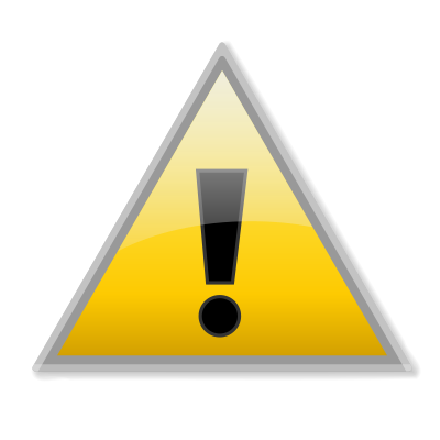 Warning icon clipart