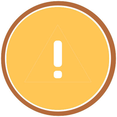 Warning Icon (rounded) clipart