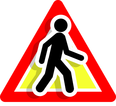 Warning intruder icon clipart