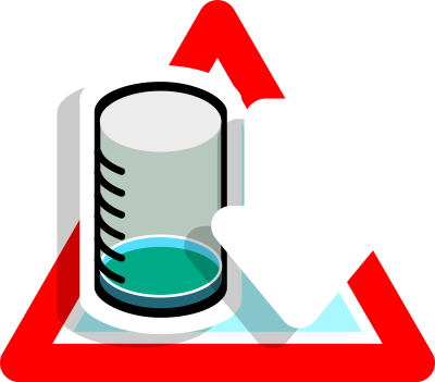 Warning low level icon clipart