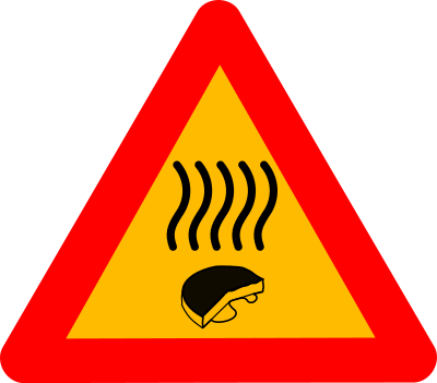 Warning old cheese clipart