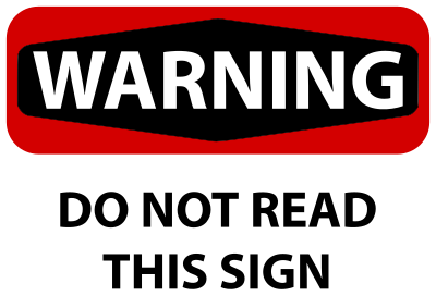 Warning Sign (colorized) clipart