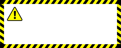 Warning sticker clipart