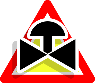 Warning valve icon clipart