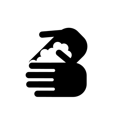 Wash your hands black clipart