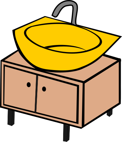Washing bowl clipart