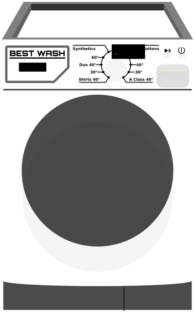 Washing machine clipart