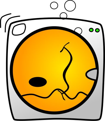Washing Machine Smiley clipart