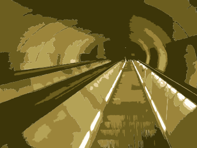 Washington DC Subway station clipart