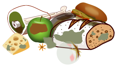 Wasting food clipart