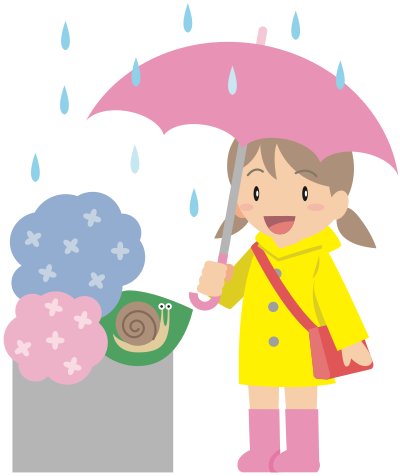 Watching a snail clipart