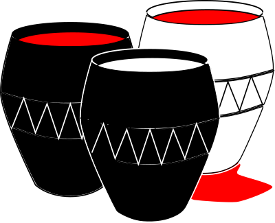 Water and Wine (Marriage at Cana) clipart
