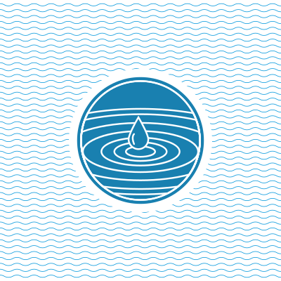 Water drop logotype concept clipart