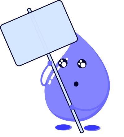 Water Drop Placard clipart