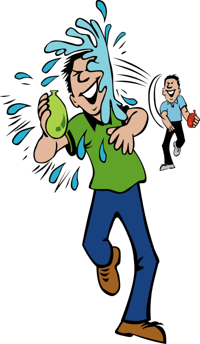 Water Fight clipart