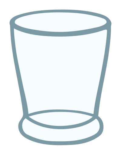 Water glass - coloured clipart