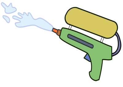 Water Gun Squirt clipart