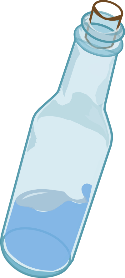 Water in a bottle clipart
