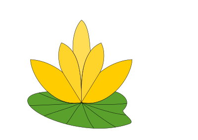 Water lotus clipart