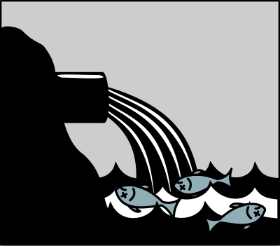 Water pollution clipart