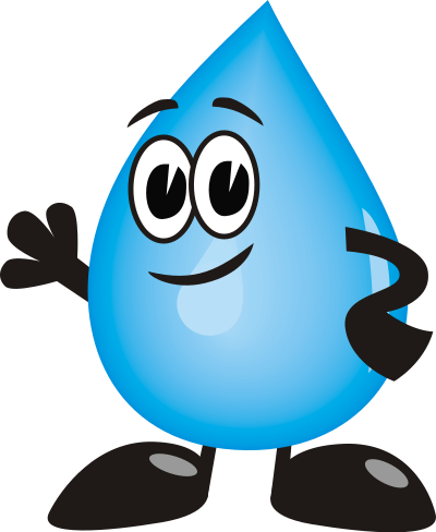 Waterdrop Character clipart