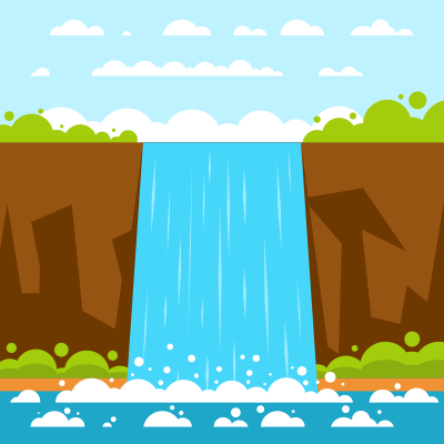 Waterfall clipart
