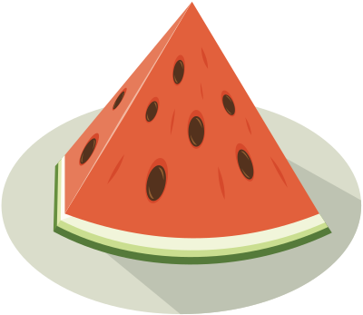 Watermelon Slice (#2) clipart