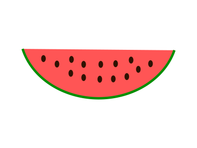 Watermelon slice clipart