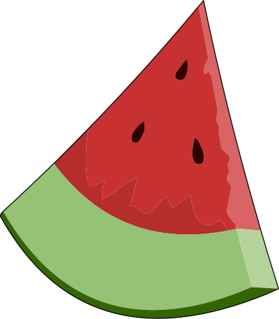 Watermelon Slice Wedge clipart