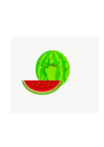 Watermelon vector fruit clipart