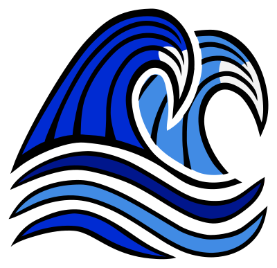 Waves - coloured clipart
